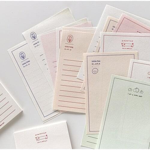 Kawaii Check List Message Paper Simple Memo Paper Sticky Notes Memo Pad Diary Stationary Flakes Scrapbook Decorative Vintage