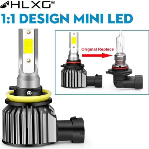 For LADA Vesta 2015-2019 ampoule led H7 H4 LED Car Headlight H8 9005 9006 hb4 Fog Light Bulbs H11 H9 High LED Lamp 12V 2pcs HLXG