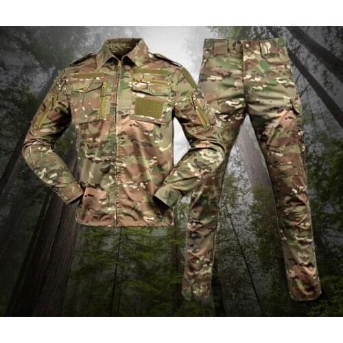 Camouflage Military Uniform Tactical Camouflage Military Uniform Clothes Men Army clothes Military Combat Shirt Cargo