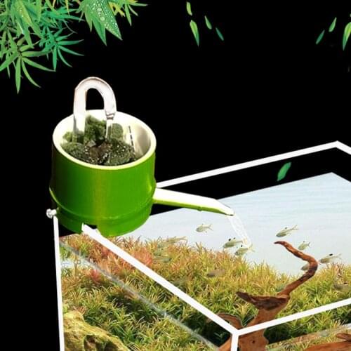 Creative Fish Tank Filter Mini Small External Wall-mounted Filter Box Bamboo Tube Filter Aquarium Accessories