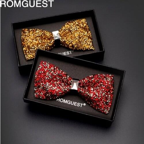 2020 New Fashion Designer Mens Diamond Bow Ties Wedding Party Formal Suit Double Fabric Bowtie Business Necktie Butterfly Knot