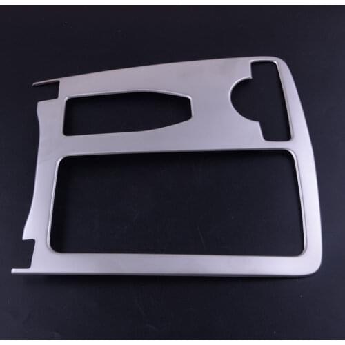 Stainless Steel Inner Console Water Cup Holder Position Panel Trim Cover Fit For Mercedes Benz C Class W204 2011 2012 2013 2014