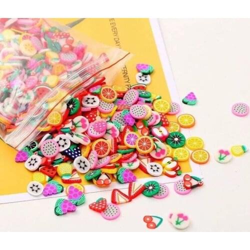 New 500Pcs Polymer Clay Flower Crafts Flatback Scrapbooking for Embellishments Nail Stickers /Phone Diy Decoration