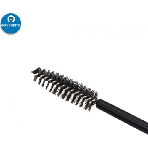 PHONEFIX Disposable Eyelash Brush Makeup Brush Cleaning Brush for BGA Paste Flux Stirring for iPhone Repair CPU Welding Brush