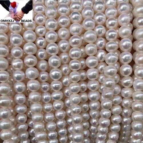 OMH Wholesale JD259 3 4 5 6 8 10 11 12mm Jewelry DIY Making Bracelet Necklace Natural AAA Fresh Water Pearl Loose Spacer Beads