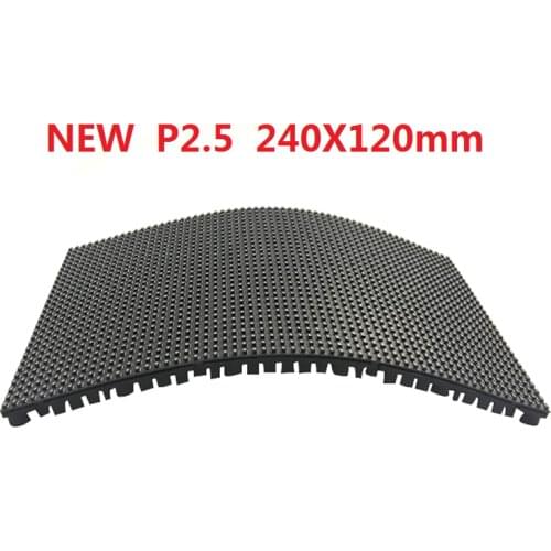 P2.5 Flexible 240x120mm 96x48 Pixels 24s Full Color RGB Curved Soft LED Display Module