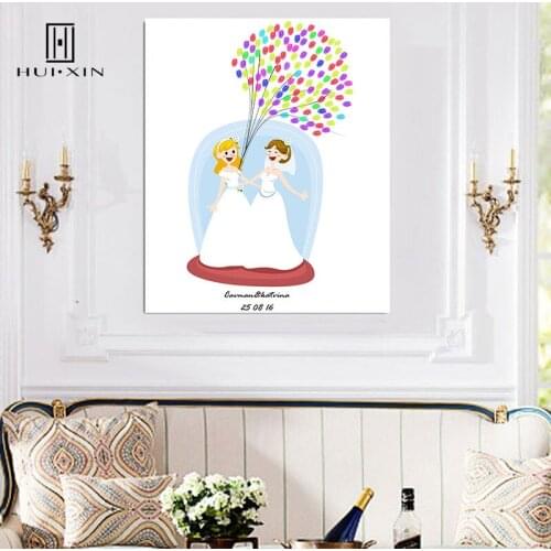 Personalized Gay Wedding Decoration Guestbook Signature Lesbian Wedding Souvenir Gift For Homosexuality Wedding Party Supplies