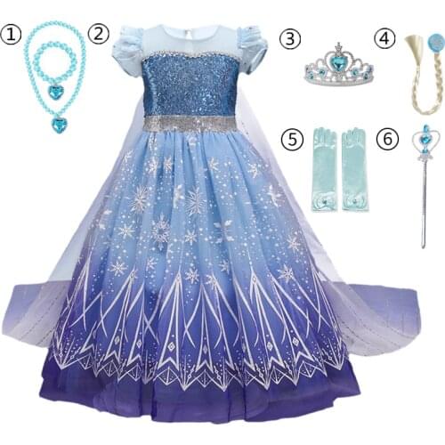Girls Cosplay Dress Up Fancy Halloween Cosplay Princess Costume For Kids Children Chrismtas Carnival Party Clothes