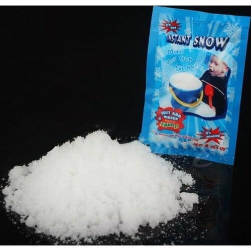 Christmas Decoration Instant Snow Magic Prop DIY Instant Artificial Snow Powder Simulation Fake Snow For Night Party