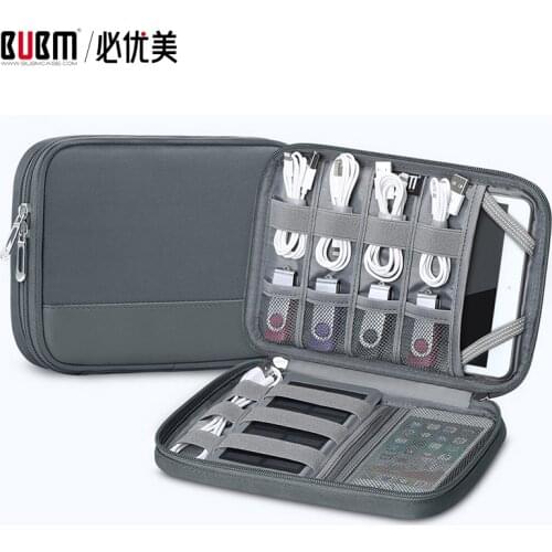 BUBM bag for electronic accessories 7.9 inch ipad Organizer travel electronic organizer storage for data wire hard drive
