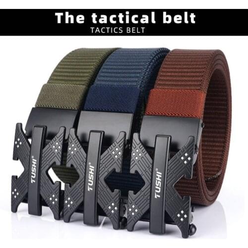 Tactical Belt Leisure Belt Alloy Buckle Male Waistband Quick Release Quick Dry Elastic For Fishing Hunting Multi Function