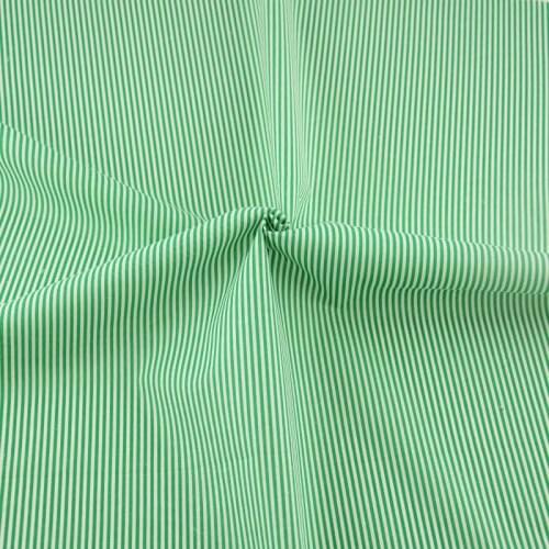 100% Cotton Fabric Patchwork Green and white stripe Design Dolls DIY Decoration Fat quarter Clothing crafts Home Textile Tissue