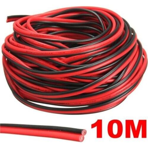 3/10 meter Electrical Wire Tinned Copper 2 Pin AWG insulated PVC Extension LED Strip Cable Red Black Wire Electric Extend Cord20