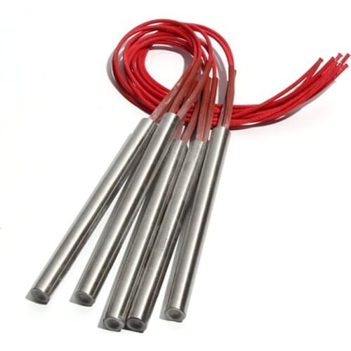 5PCS 18mm 190~220mm 201SUS Single Head Dual Heating Tube Cartridge Heater Cylindrical 110/220/380V 850/880/900/950/980W