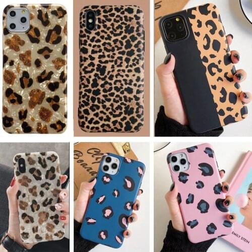 7 Designs Cool Leopard Fashion Case for iPhone 12 Mini 11 Pro Max X XS MAX XR 6 7 8 Soft Silicone Mobile Cell Phone Case Cover