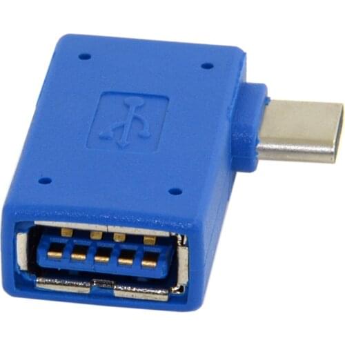 Chenyang USB-C USB 3.1 Type-C to USB 3.0 Female OTG Adapter 90 Degree Right Angled for Laptop & Cell Phone & Chromebook