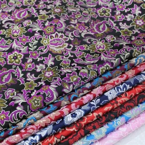 CF149 1Yard 73cm Florals Antique Silk Fabric Chinese Style Brocade Jacquard Fabric For Handmade Cheongsam Fabric Chinese Dress
