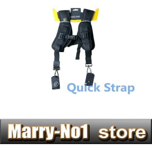 Double Shoulder Belt Strap Professional QUICK STRAP For Tow Video Cameras SLR DSLR