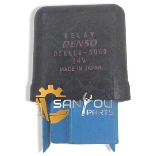 For SANY SY465C DENSO Air Conditioning Electric Relay B240700000473 056800-3060 SANY Excavator Parts