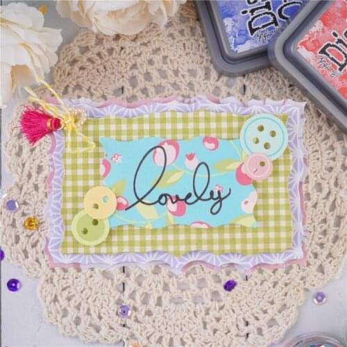 Hot Lace Border Stencil Rectangle Frame Set Metal Cutting Dies for Scrapbooking Metal Dies for Card Making New for 20201