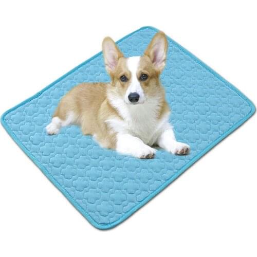 Pet Pad Foldable Portable High-tech Fiber Pad Summer Dog Ice Silk Pad Sofa Cushion Pet Cold Sleeping Pad Cooling Cat Cool Mat