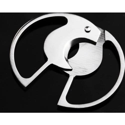 Cigar Circular Cutter Brand New Stainless Steel Metal Classic Cigar Cutter Guillotine Christmas Smoking Accessory Scissors Gift