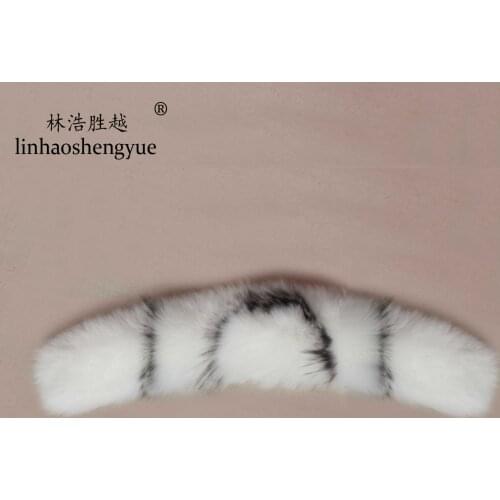 Linhaoshengyue Customized Real Fox Fur Collar Cap Collar Fur Collar Hat Hat Lady