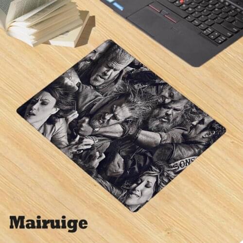 Mairuige Art Photo Black and Gray Office Waterproof Computer Mouse Pad Accessories Desk Mat Keyboard Wrist Rest Small Mousepad