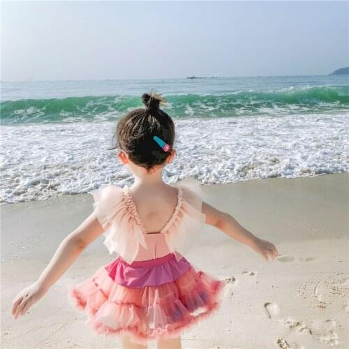 Fashion Toddler Baby Girls Kids Bikini Backless Pearl Baby Swimsuit Bathing Suit Beachwear Bathing Swimwear