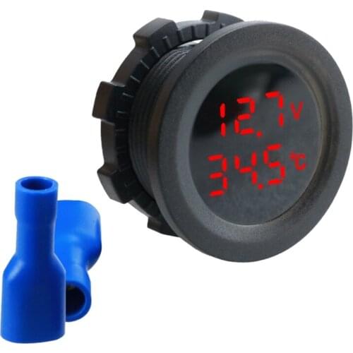 New Digital Dual Temperature Display And Modified Voltmeter Test Display Meter Digital Voltage Measurement Two-digit