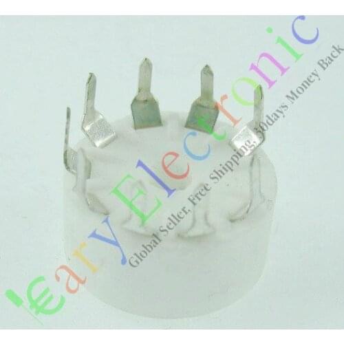 Wholesale and retail 8PCS 9 PIN PCB ceramics VACCUM TUBE SOCKET SAVER FOR 12AU7 12AX7B AUDIO tube amp free shipping