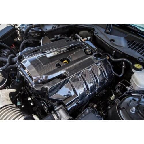 High quality Carbon Fiber modified engine carbon fiber hood engine cover engine radiator cap Fit For Ford Mustang 2.3T 2015-2020