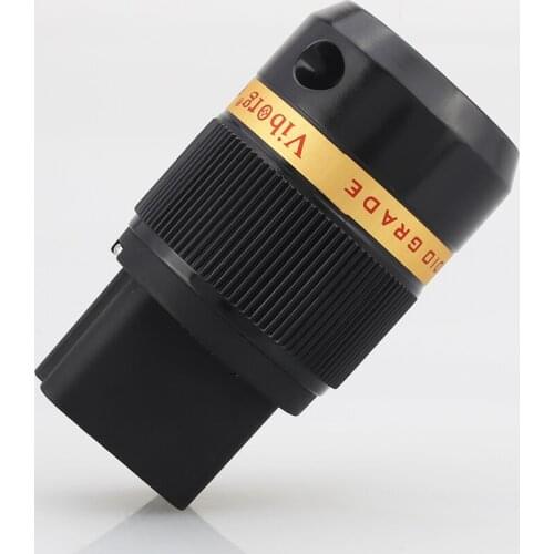 2020 Viborg VF520R C19 Pure Copper Rhodium Plated Audio Power IEC Connector Plug AC 20A Female Power Cord Audio Cable Connectors