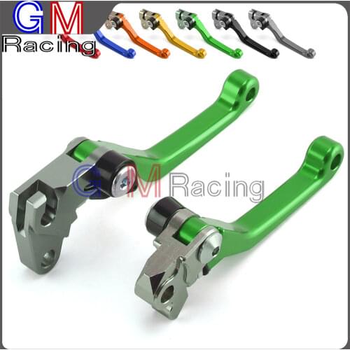 Motorcycle CNC Billet Pivot Foldable Brake Clutch Levers For KAWASAKI KLX 450R KLX450R 2008 2009 Dirt Bike Motocross