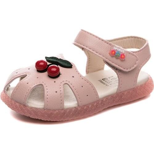 6M-6 Years Lovely Flower Baby Sandals 2020 Summer New Girls Baotou Beach Shoes Soft Bottom Non-Slip Baby Little Girl Kids Sandal