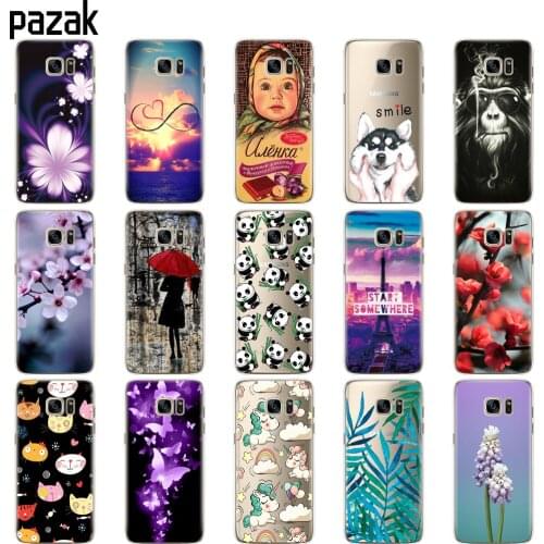 Silicone case For Samsung Galaxy S7 G930F G930FD G930W8 Case soft tpu Cover For Samsung S7 edge Phone printing protective coque