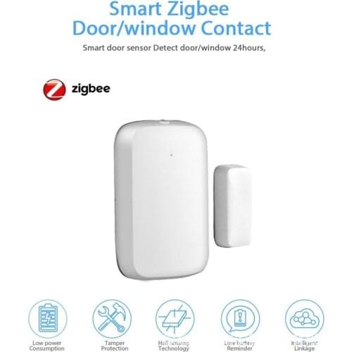 Tuya ZigBee Wireless Door Intelligent Linkage Door Sensor New Smart Window Door Gate Sensor Detector Smart Home Security Alarm