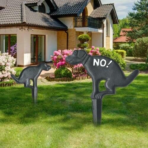 No Pooping Yard Sign Cast Iron Dog Poop Yard Sign Stop Dogs From Pooping On Your Lawn For Outdoor Lawn Garden Yard Home Decor