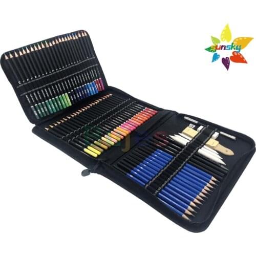 Yover 95 PCS Drawing Pencil Art suit Sketch pencil kit Painting color pencil set Sketch Pencil Professional Art Supplies
