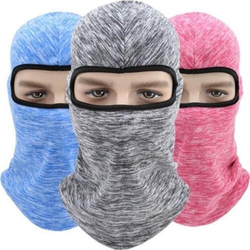 Winter Warm Fleece Masked Hat Adult Unisex Outdoor Windproof Sport Cycling Ski CS 1 Hole Full Face Mask Hat Cap For Men Women