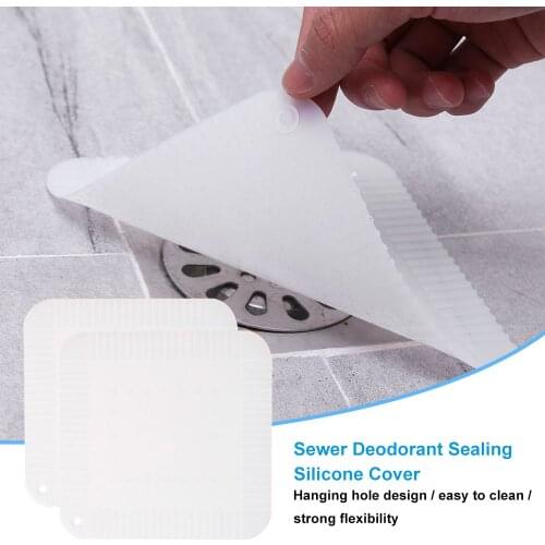 1/2pcs Sewer Smell Removal Sealing Silicone Cover Anti-smell Drain Sealing Cover Floor Drain Covers Kitchen Bathroom Supplies