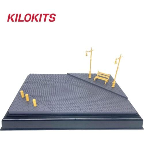 1/35 Scale Pre-Paint Landscape Base Street Diorama with Model Kits Hobby DIY Craft