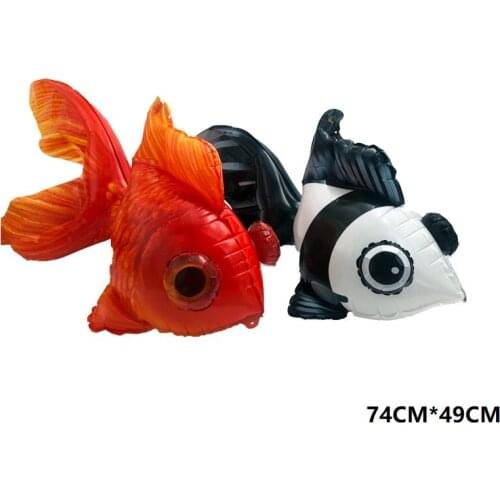 1pcs 3D carp cyprinoid chub dace Fish red black Balloons Birthday Party Inflatable Toys Theme Party Decorations shower Kids toys