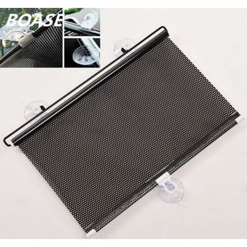 1Pcs Car Auto Truck Left Right Side Windshield Solar Protection Retractable Window Sun Shade Screen Cover Sunshade Protector