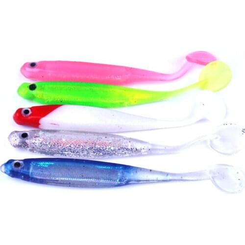 10pcs/bag Crank Bait Hook Soft Fishing Lure Jig Wobbler Silicone Swimbait Vivid Worm Artificial Carp Fishing Bait Pesca Tackle