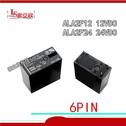 10PCS/lot 100%Original New Relay ALA2F24 24VDC ALA2F12 12VDC ALA2F24-24V ALA2F12-12V 6PIN 3A
