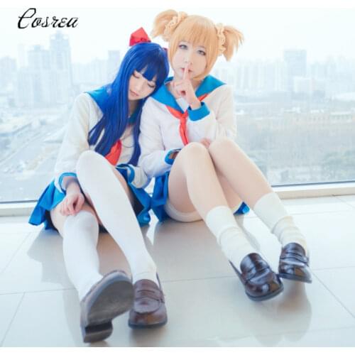 Poputepipikku Cosplay Costumes Popuko Cosplay Pipimi Costume Anime Pop Team Epic Woman School Uniform Winter For Women
