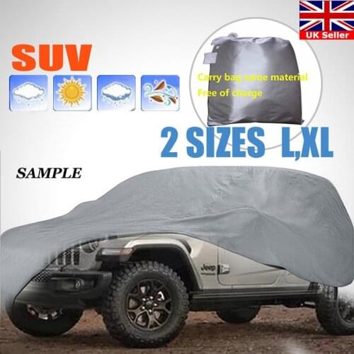 Car Covers Size SUV L/XL Indoor Outdoor Full Car Cover Sun UV Snow Dust Rain Resistant Protection Outdoor Indoor