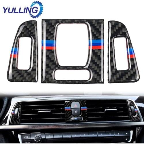 For BMW F30 F31 F32 F33 F34 320i 428i 3 Series Carbon Fiber Car Air Vent Outlet Cover Trim A/C Vent Air Conditioning Outlet Trim