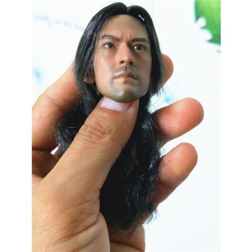 1/6 Scale Soldier Hair Plant 2.0 Onimusha Ronin Head Sculpture 12-inch action figure Head Sculpture Collection Dolls Accessories